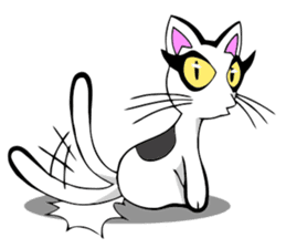 Cat frame sticker #8946400