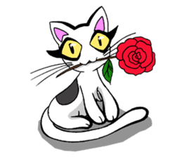 Cat frame sticker #8946421