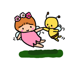 Popochan of the fairy of the flower 2 sticker #8946504