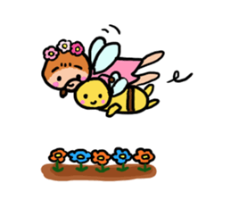 Popochan of the fairy of the flower 2 sticker #8946517