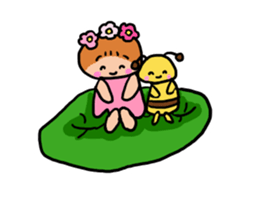 Popochan of the fairy of the flower 2 sticker #8946518