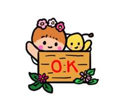 Popochan of the fairy of the flower 2 sticker #8946523