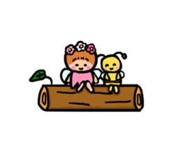 Popochan of the fairy of the flower 2 sticker #8946534