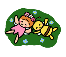 Popochan of the fairy of the flower 2 sticker #8946541