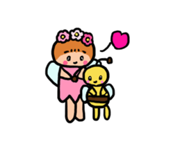 Popochan of the fairy of the flower 2 sticker #8946542