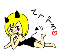 Invective small devil sticker #8946859