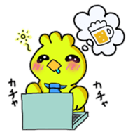 Drunk bird sticker #8947476