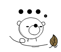 Dead language bear sticker #8947893