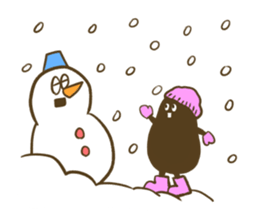 Roasted Peanut winter version sticker #8948024