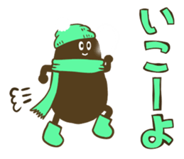 Roasted Peanut winter version sticker #8948033