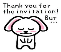 TAREMMY of lop-eared rabbit Excuses!! sticker #8949184