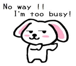 TAREMMY of lop-eared rabbit Excuses!! sticker #8949186