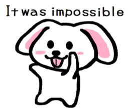 TAREMMY of lop-eared rabbit Excuses!! sticker #8949201