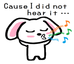 TAREMMY of lop-eared rabbit Excuses!! sticker #8949203