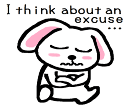 TAREMMY of lop-eared rabbit Excuses!! sticker #8949204
