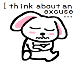 TAREMMY of lop-eared rabbit Excuses!! sticker #8949204