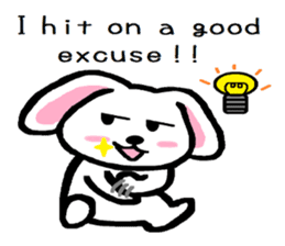 TAREMMY of lop-eared rabbit Excuses!! sticker #8949205