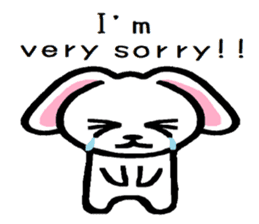 TAREMMY of lop-eared rabbit Excuses!! sticker #8949222
