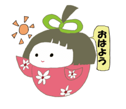 Cute Japanese doll sticker #8949424