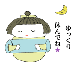 Cute Japanese doll sticker #8949432