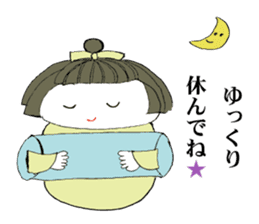 Cute Japanese doll sticker #8949432