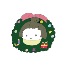 Cute Japanese doll sticker #8949439