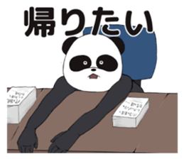 The feeble panda. sticker #8949728