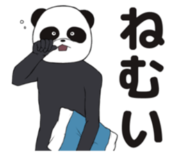 The feeble panda. sticker #8949731