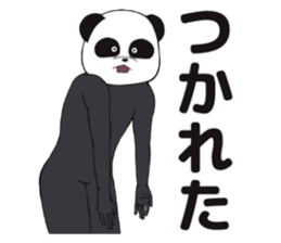 The feeble panda. sticker #8949733