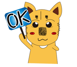 Lang dogs - A B (language papers)2 sticker #8950247