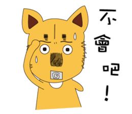 Lang dogs - A B (language papers)2 sticker #8950260