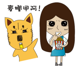 Lang dogs - A B (language papers)2 sticker #8950261