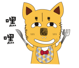 Lang dogs - A B (language papers)2 sticker #8950262