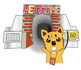 Lang dogs - A B (language papers)2 sticker #8950264