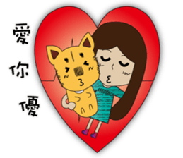 Lang dogs - A B (language papers)2 sticker #8950267