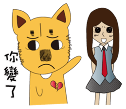 Lang dogs - A B (language papers)2 sticker #8950272