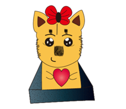 Lang dogs - A B (language papers)2 sticker #8950279