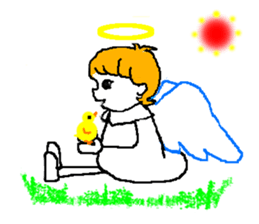 Kawaii angel Reon sticker #8951089