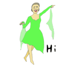Ballroom dancing Grandma sticker #8951279