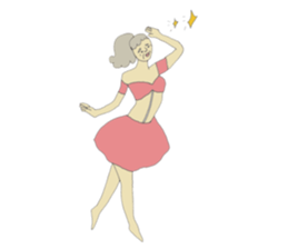 Ballroom dancing Grandma sticker #8951288