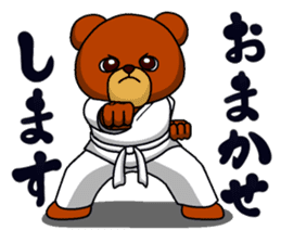 A little Karate fighter,Bear's Akkun sticker #8952435