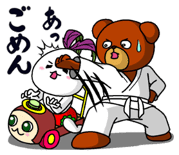 A little Karate fighter,Bear's Akkun sticker #8952449