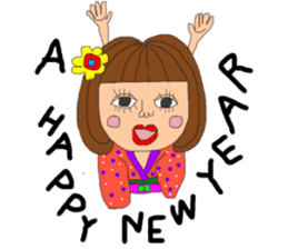 Respect language girl sticker #8953029