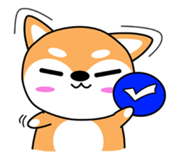 Mily smile dog sticker #8953170