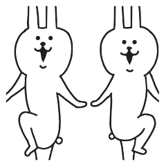 シュールな二匹のうさぎ Lineクリエイターズスタンプ Stamplist