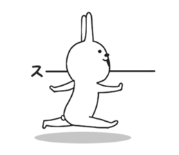 Surreal rabbit. sticker #8953204
