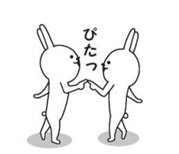 Surreal rabbit. sticker #8953211