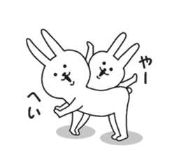 Surreal rabbit. sticker #8953226