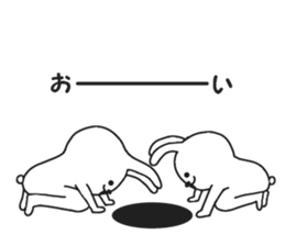 Surreal rabbit. sticker #8953230