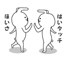 Surreal rabbit. sticker #8953234